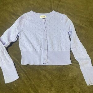 Lilac Cardigan Sweater cat & Jack size 4